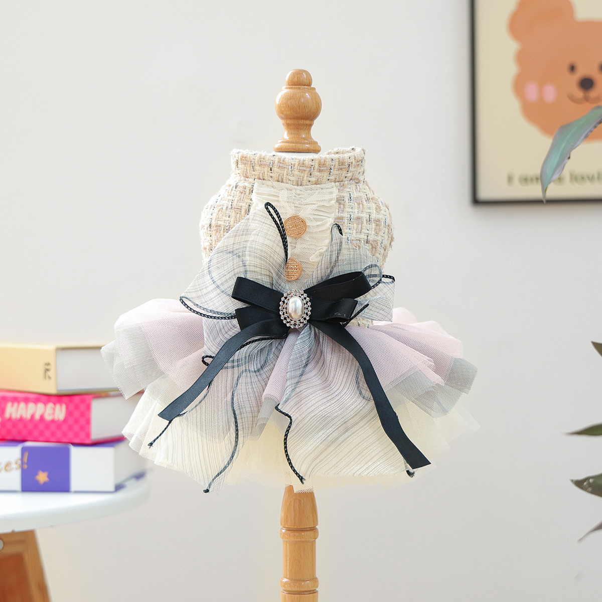 컬러풀한 향기로운 스커트 - 쌀 상체