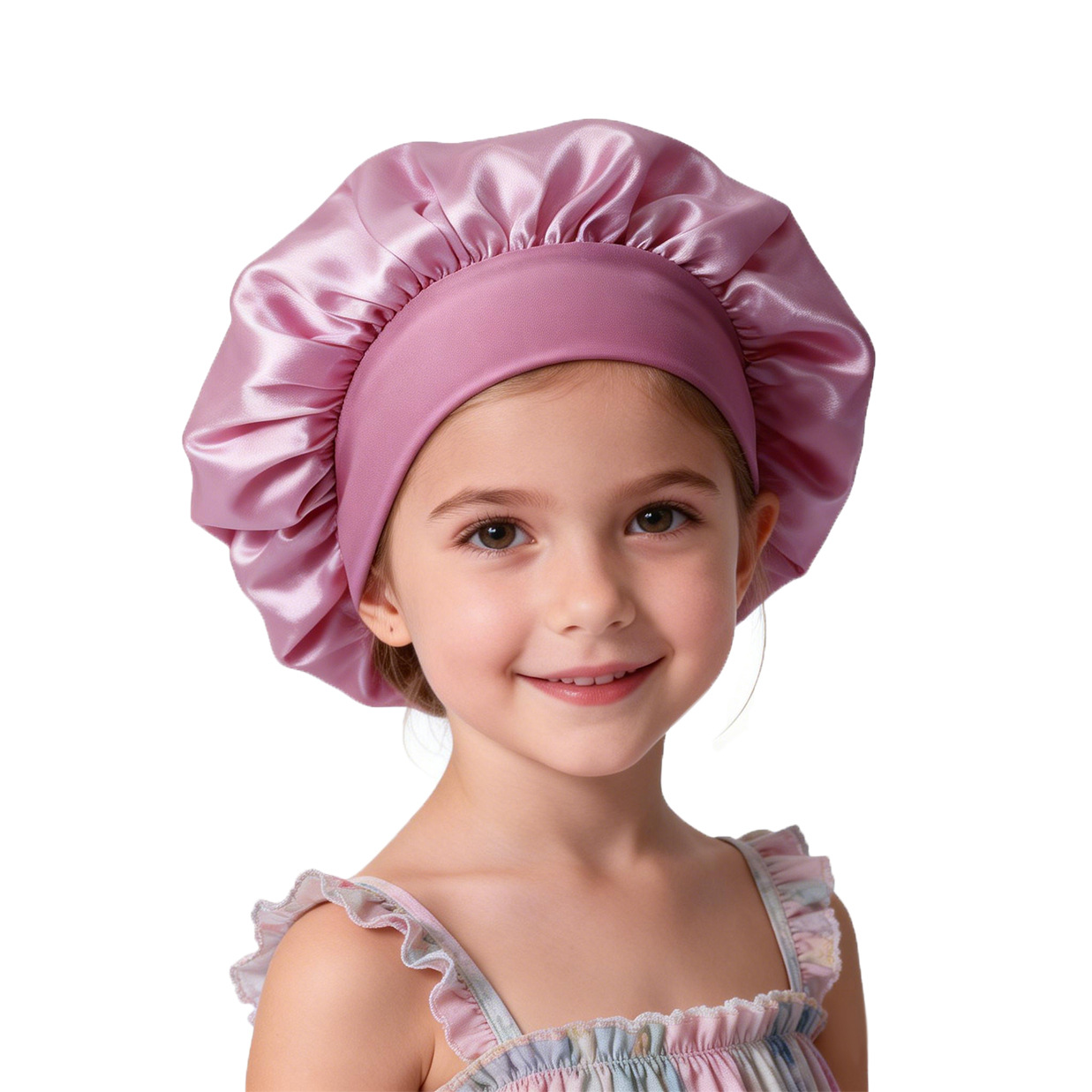 Amazon ventas transfronterizas europeas y americanas gorras de dormir de seda elástica gorras redondas gorras de pelo para bebés