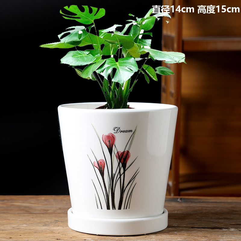 강화된 단일 중간 크기 반대편 꽃-세라믹-대형