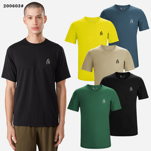 Sd Ridge Men's Ice Silk Quick-Drying Short-Sleeved T-Shirt Solid Color Stretch Breathable 2025 New Men's Sports T-Shirt