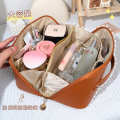 Makeup bag for women with large capacity, portable, high-end, popular on social media, 2024 new style, super hot travel products, toiletry storage bag 