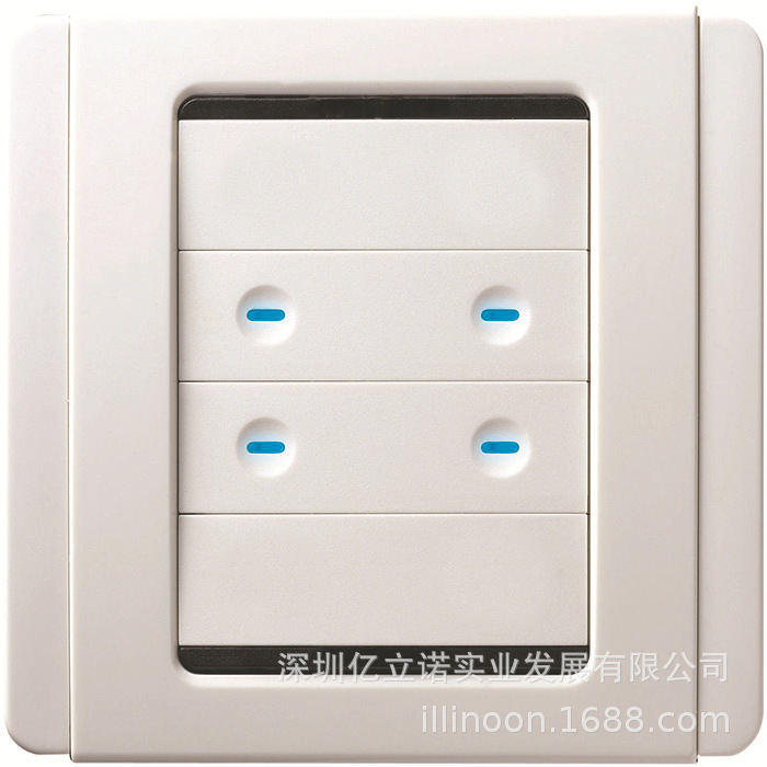 NEO系列MTN6514_WE莫顿4键可编程控制面板带红外白色智能照明接口