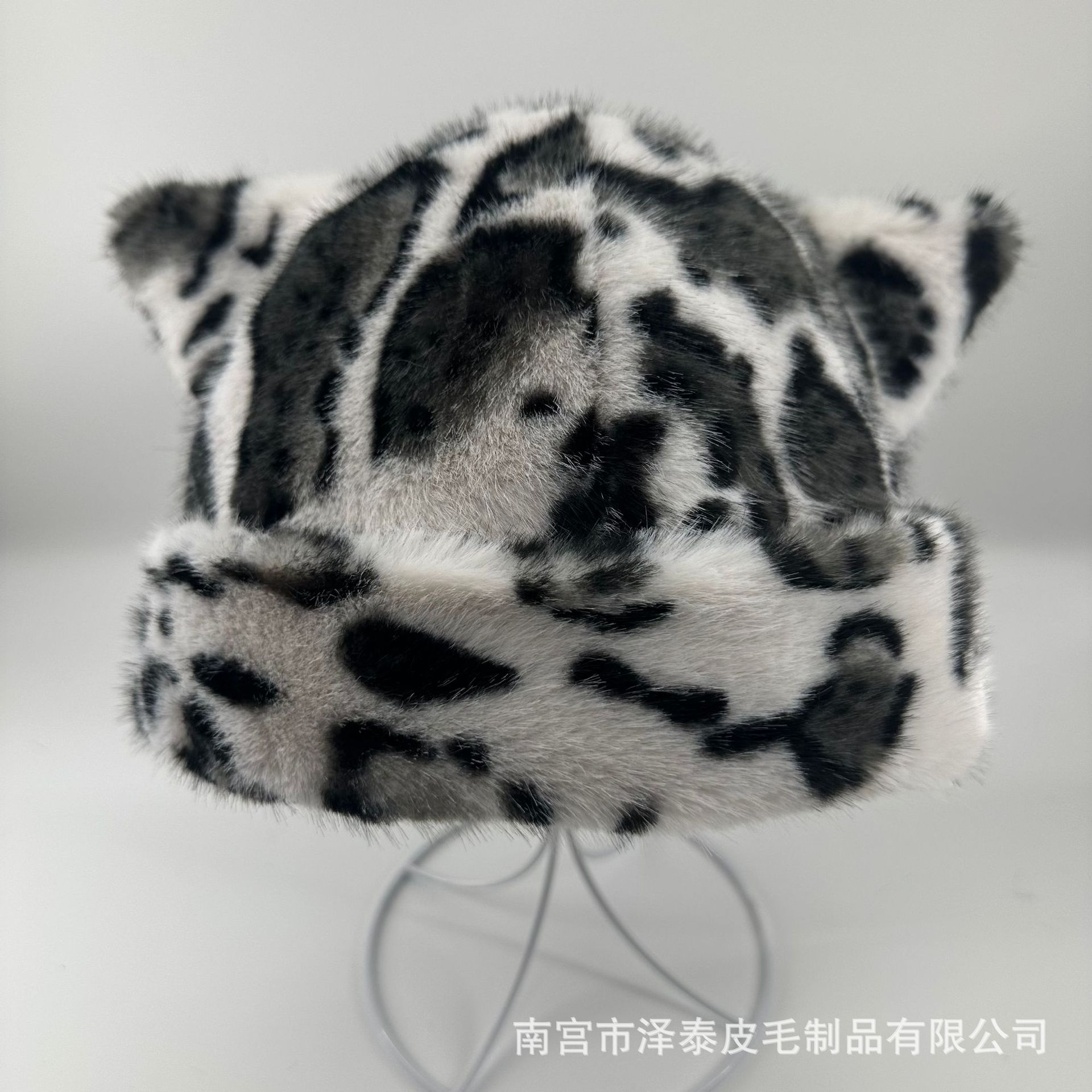 Elf transfronterizo adorable oso gorra de peluche de orejas caliente de invierno para mujeres gorras de protección de orejas de reducción de la edad gorras de capuchón universal