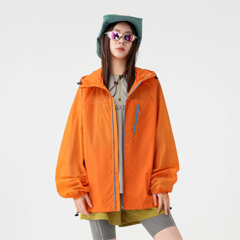 Летняя прямая трансляция, популярная пара допамина цвета, ледяной шелк, тонкая дышащая солнцезащитная одежда, трансграничная спортивная одежда для спорта на открытом воздухе