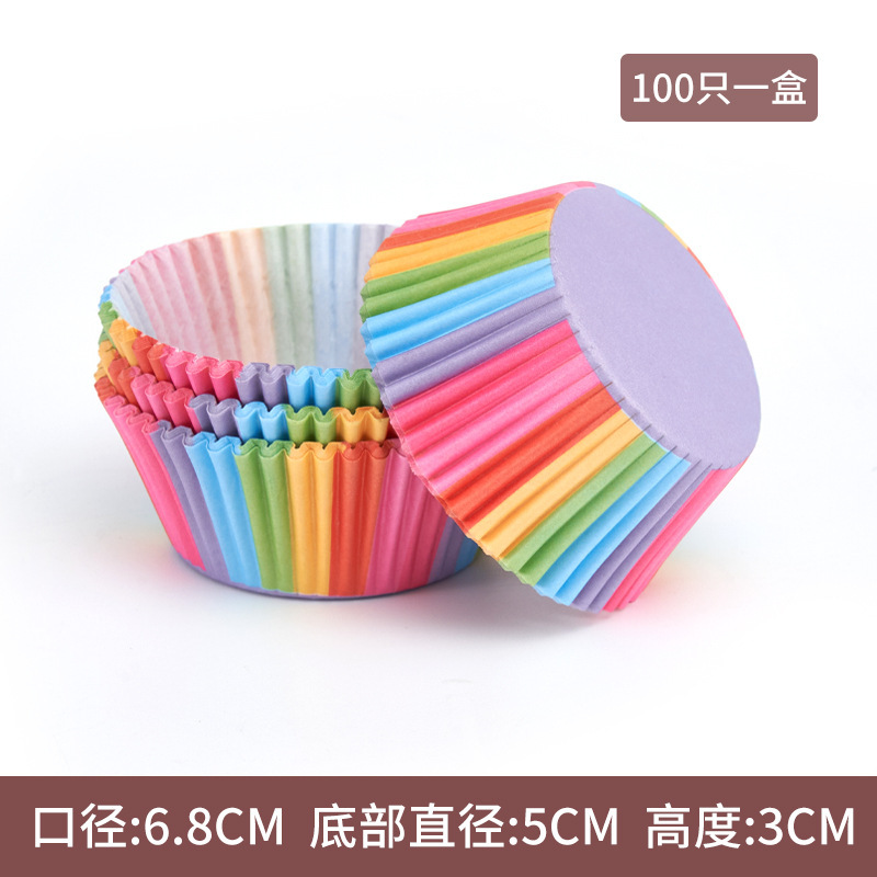 Hot sale pastel de papel a prueba de aceite 100 paquetes de postre de alto rendimiento pastel de nieve niang base de papel de horneado tazas