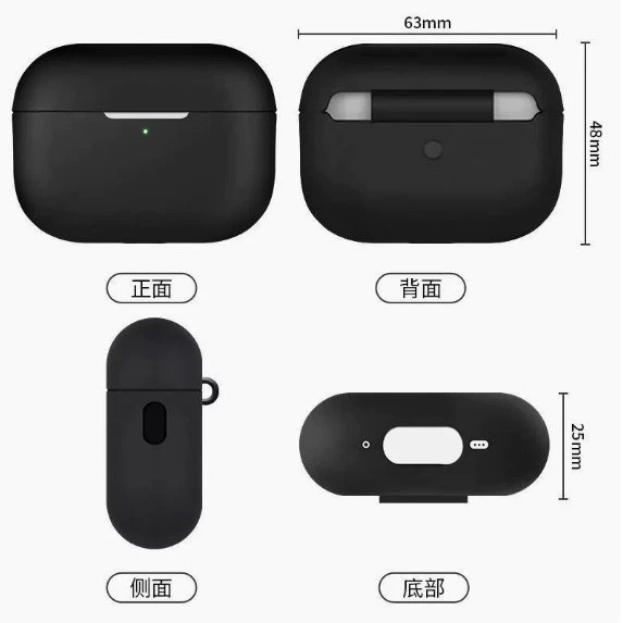 Apple, совместимые силиконовые наушники, защитный чехол, pro3