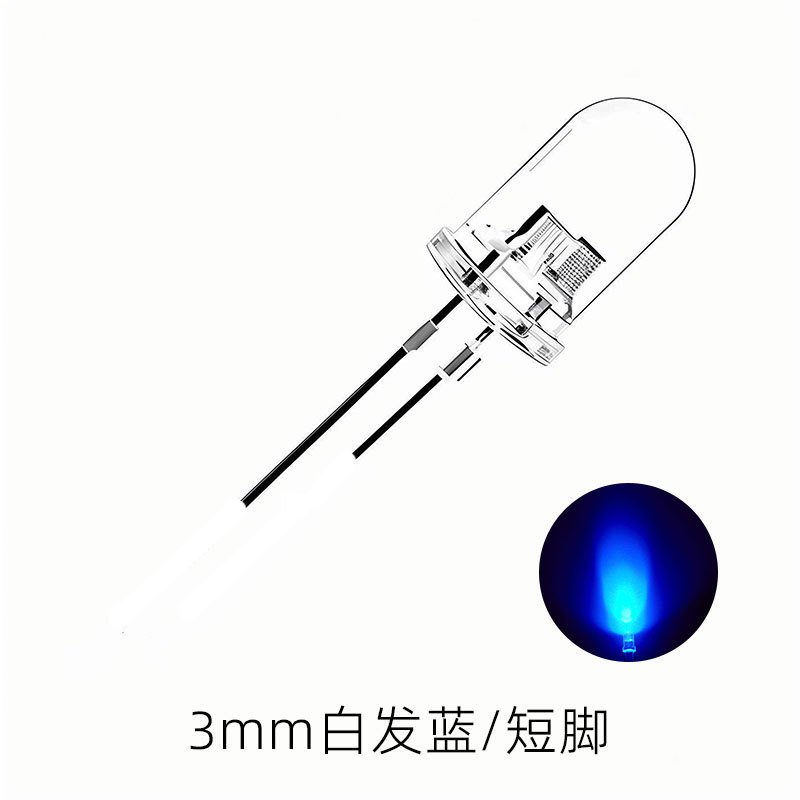高光効率f 3mm電球LED表示灯看板パッチLED発光ダイオード直挿式f 3mm電球|undefined