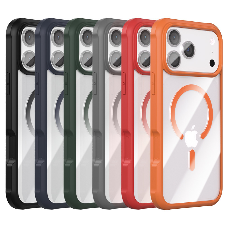 适用苹果17Air361磁吸壳iphone17pro防摔防滑玻璃保护套磁吸防摔|undefined