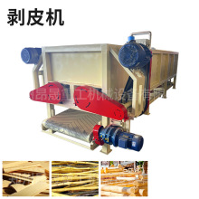 双辊木材剥皮机槽式木材扒皮机全自动双棍伐木场原木扒皮机脱皮机