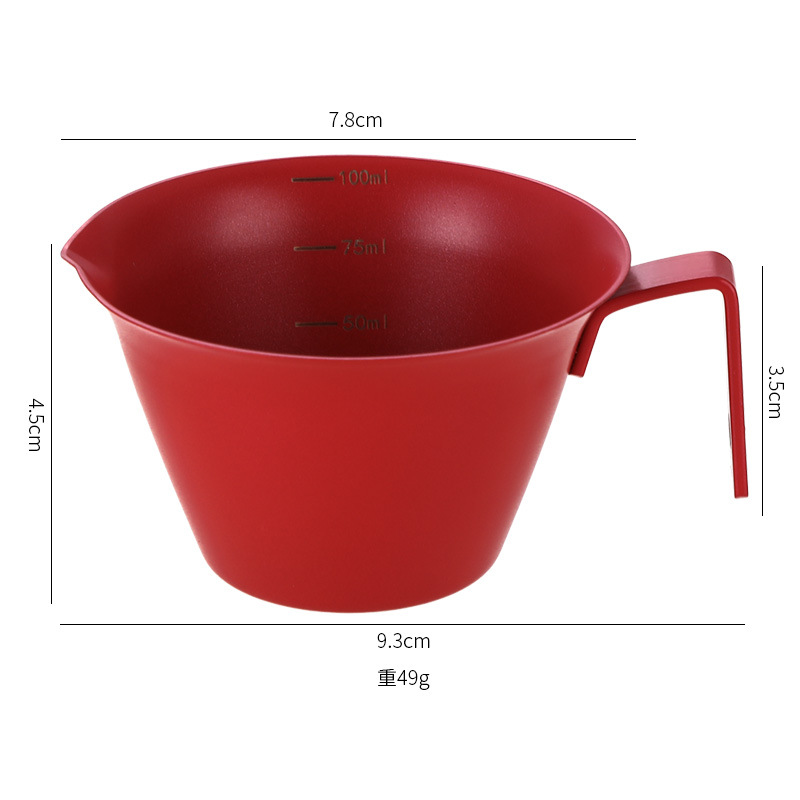 Taza de extracción de café - Rojo (incluido el embalaje de cartón kraft)