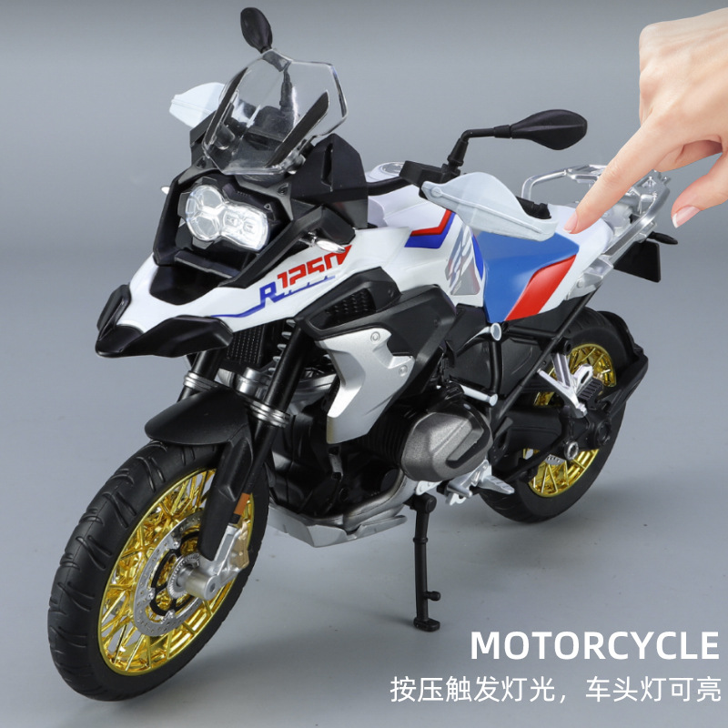 1 / 9 BMW modelo de motocicleta de aleación de pájaro acuático simulación de moda juegan adornos para niños regalos adornos de interiores