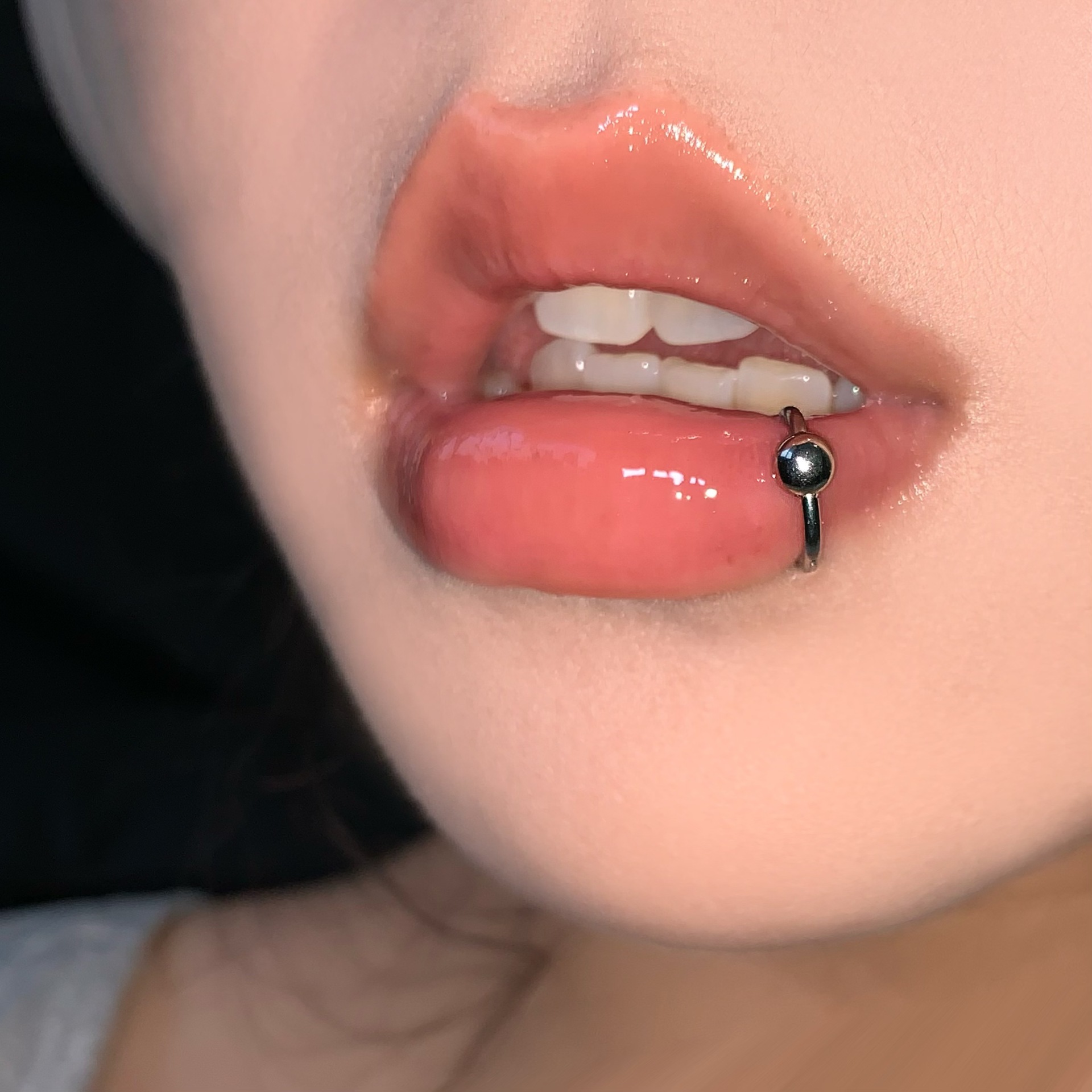 316L Surgical Steel Lip Ring Seamless Hoop Snake Design Gold Color Body Piercing Jewelry detail image 7