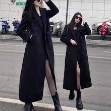 毛呢外套女中长款2025年新款秋冬季时尚高级感赫本风呢子大衣女潮