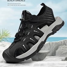 外贸出口美国高档包头凉鞋男运动防滑夏季新款透气休闲户外沙滩鞋