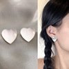 Small universal earrings, sophisticated accessory, internet celebrity, silver 925 sample, wholesale, simple and elegant design