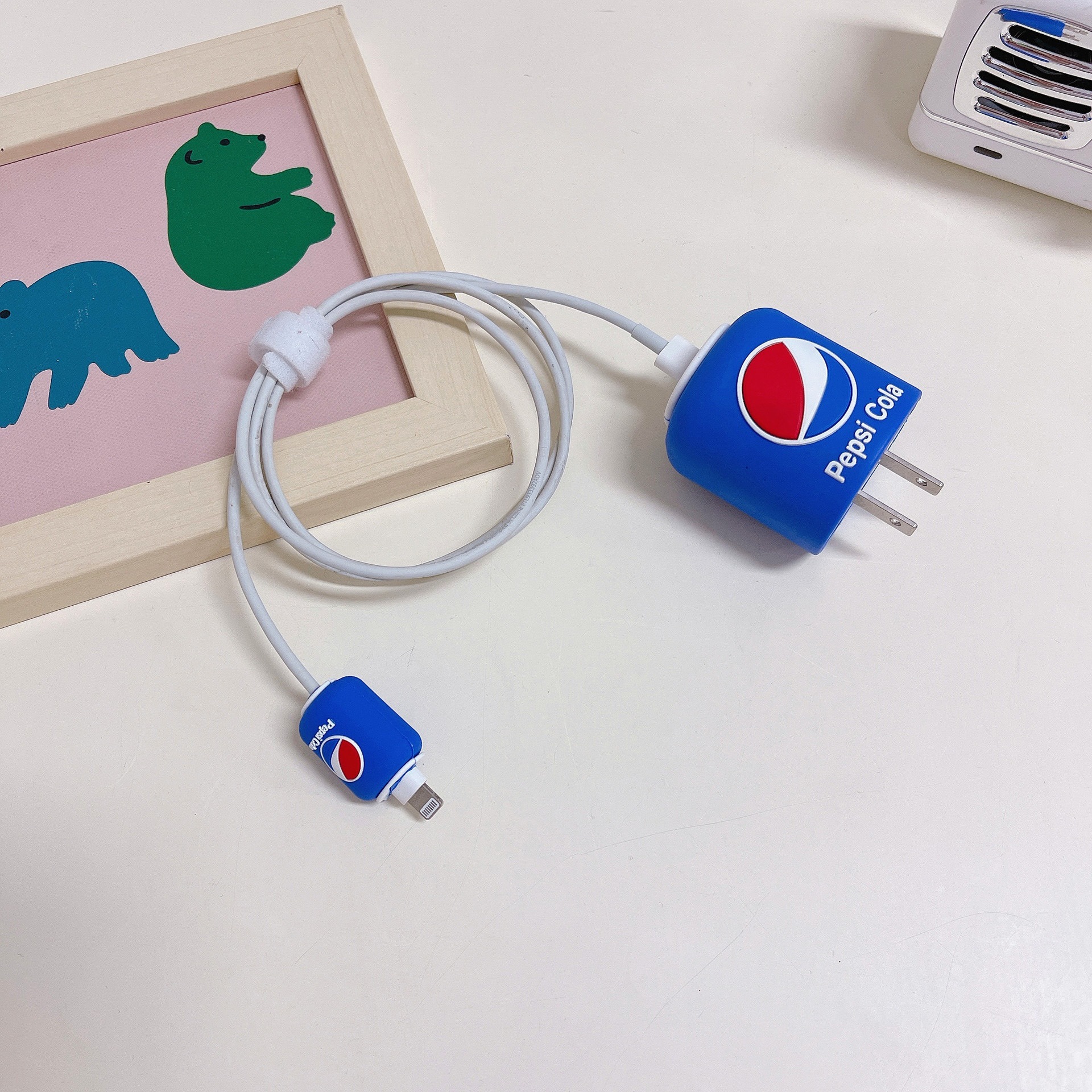 Adecuado para Apple Cargador Funda protectora para cable de datos Funda protectora para cable de carga de 20W Funda protectora para cabezal de carga