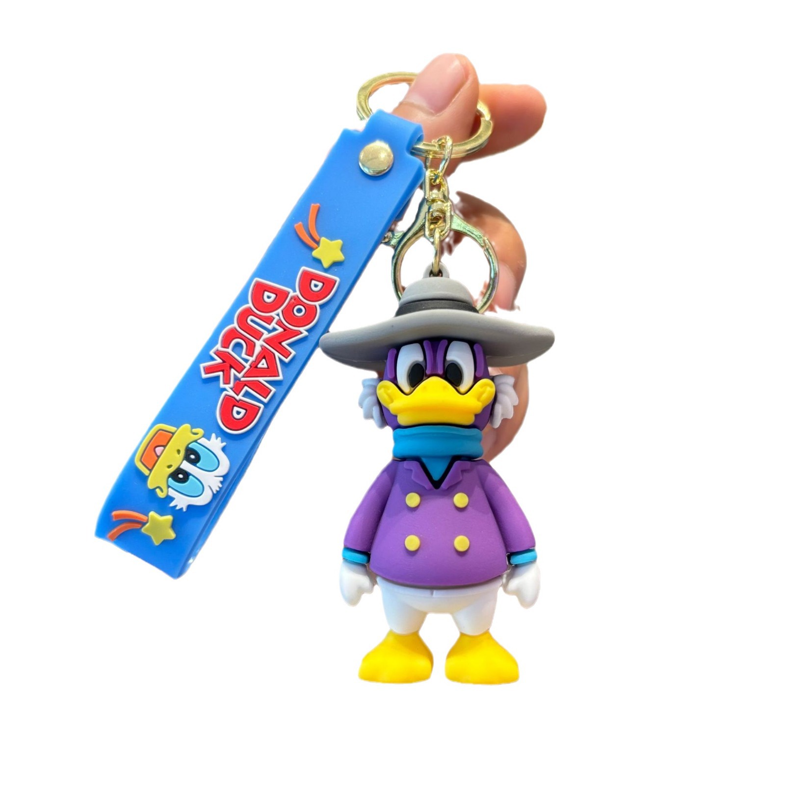 Caricatura de dibujos animados Donald Pato llavero Daisy adorable muñeca colgante accesorios para automóviles agarrador pequeño regalo al por mayor