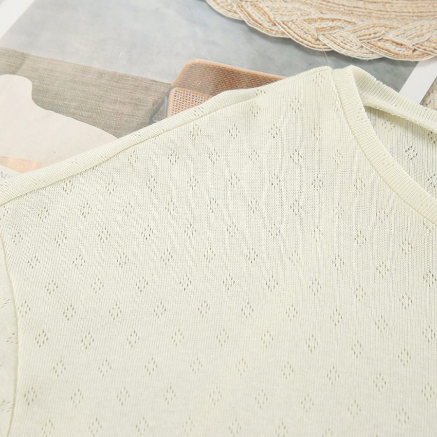 Ensemble de pyjama en coton respirant – Pyjama doux et ample à manches longues pour femme, vêtement d'intérieur confortable pour la maison et les voyages_voghion.com