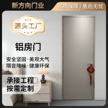 厂家批发现代简约全铝室内门防火防盗家用房间卧室门全铝房间门