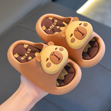 卡皮巴拉夏季儿童凉拖鞋防滑软底中大童室内洗澡卡通女孩凉拖鞋