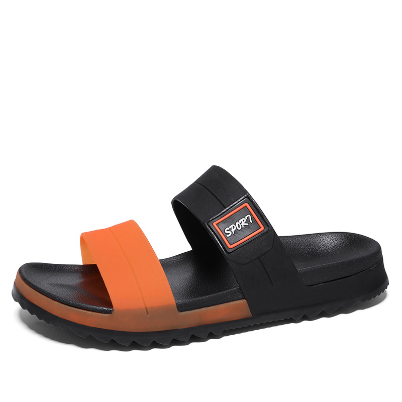 Sandalias de hombre 2025 verano, nuevas sandalias de playa antideslizantes para exteriores con un toque de alta gama, sandalias de suela gruesa para hombre.