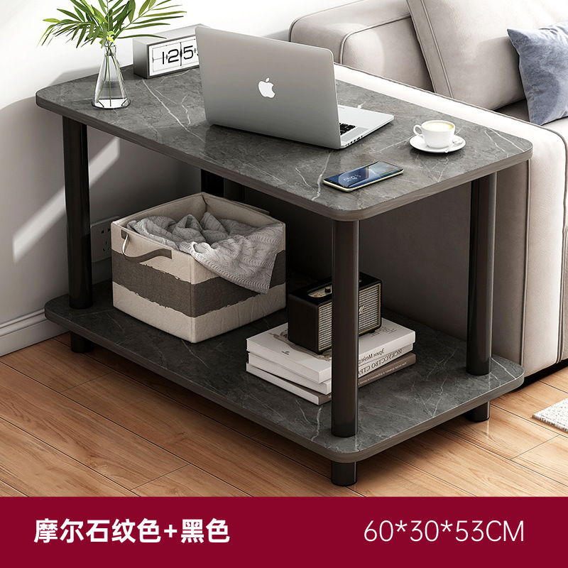 Doble capa sofá lateral varios luz sala de estar de lujo Casa balcón pequeña mesa cuadrada pequeño apartamento dormitorio italiano estante de almacenamiento de noche