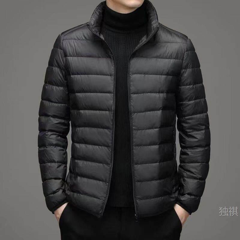 Winter Lightweight down Cotton Jacket with Hood for Men, Korean Style Slim Fit Cotton Coat, Warm Short Cotton Jacket for Men, Trendy