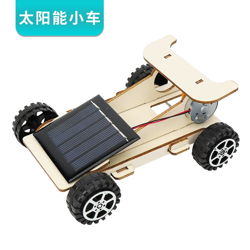 Солнечный автомобиль DIY Деревянные собранные детские развивающие игрушки технология небольшое производство стебель наука и образование создатель работ