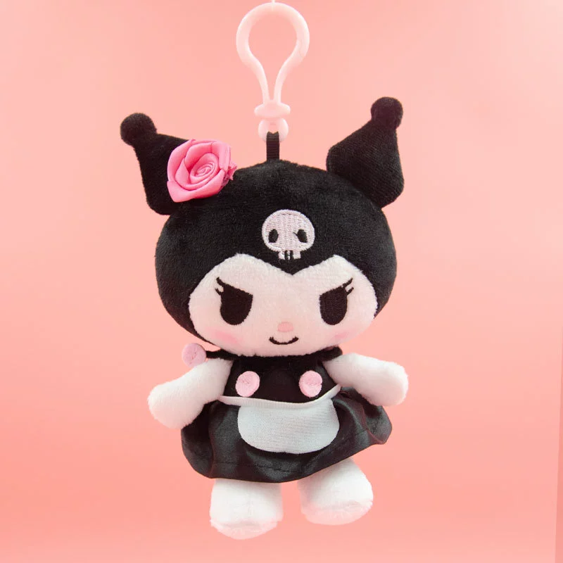 Плюшевая игрушка Sanrio My Melody & Kuromi, лицензированная плюшевая подвеска-куколка 16–30 см и сидячая плюшевая кукла