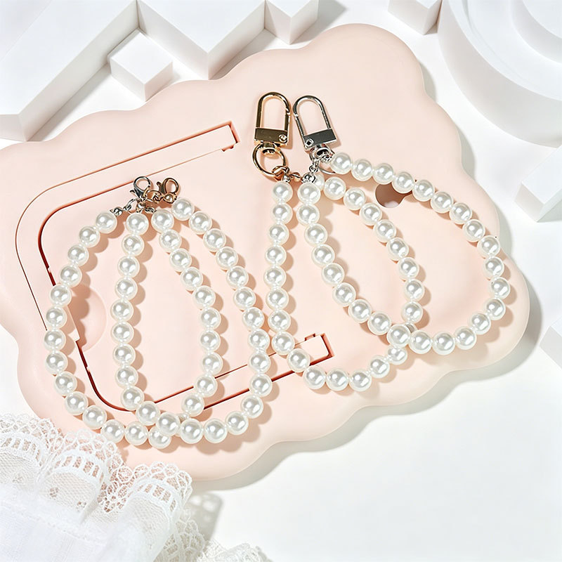 Factory Direct Sales DIY Imitation Pearl Keychain Pendant Simple Pearl Jewelry Bag Accessories Creative Hanging Ornaments Accessories Factory Direct Sales DIY Imitation Pearl Keychain Pendant Simple Pearl Jewelry Bag Accessories Creative Hanging Ornaments Accessories