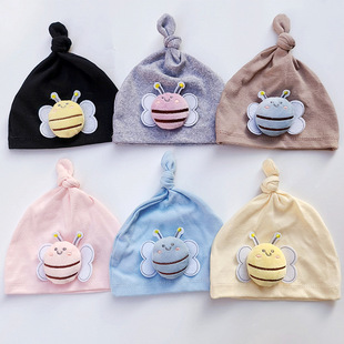 Summer baby hat subnet Red Bee halogen door tire hat super cute male and female baby all-match cotton pullover radish hat