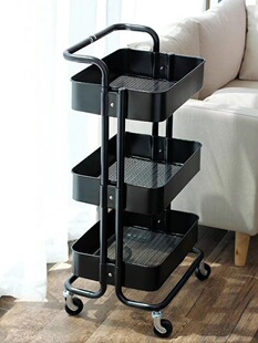 Free Shipping Skin Management Three-Layer Trolley Hair Tattoo Embroidery Cup Storage Rack Beauty Salon Trolley Manicure Tool Cart