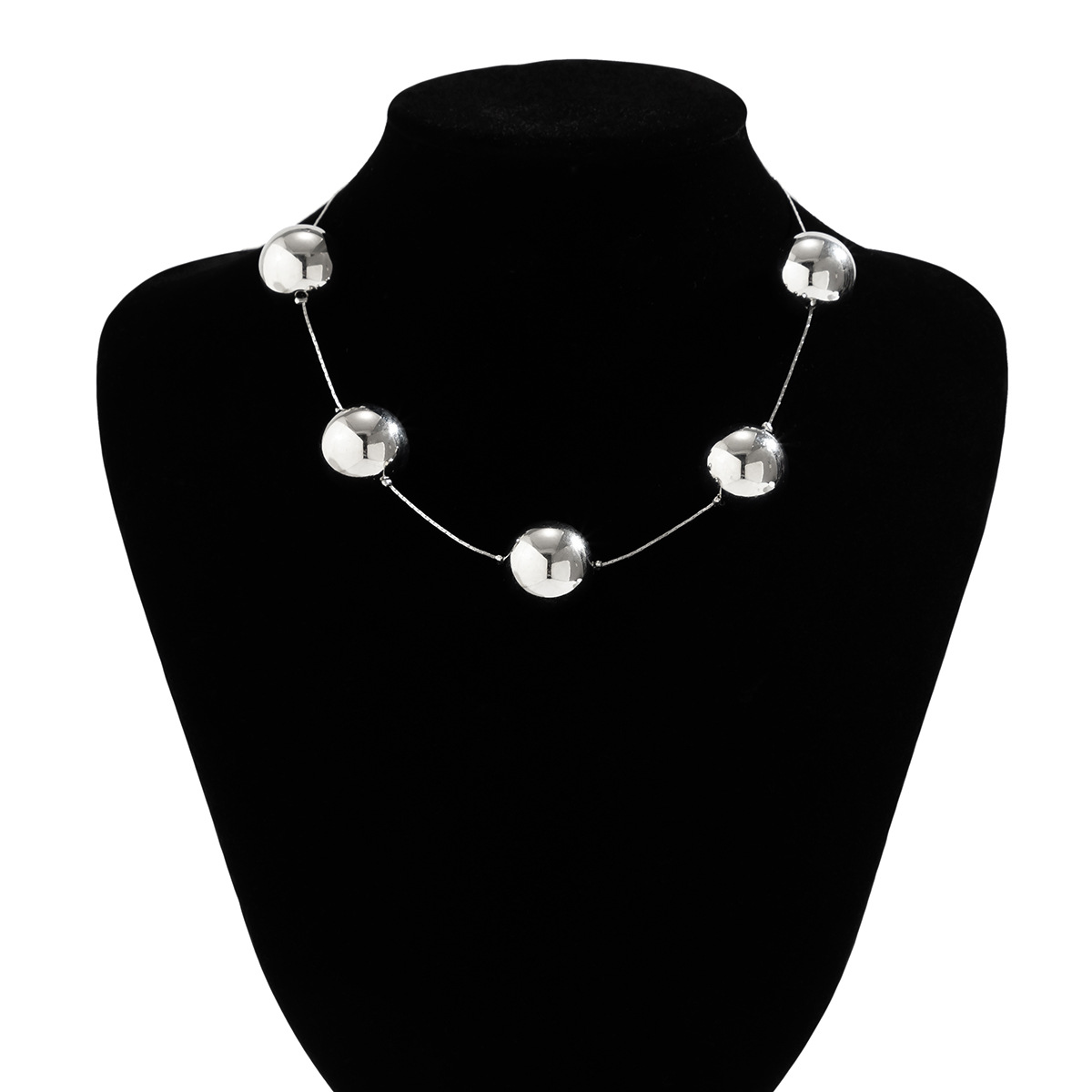Glam Übertrieben Geometrisch Ccb Künstliche Perle Perlen Überzug Valentinstag Frau Halskette display picture 31