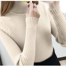 <包芯纱>加厚高领打底衫毛衣秋冬装新款套头女士短款韩版针织女衫