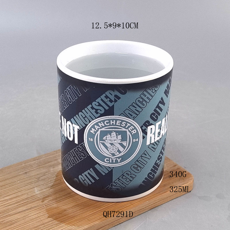 Taza de cerámica minimalista transfronteriza letras inglesas clásicas, temperatura, decoloración, antiescaldado, taza de cerámica con asa para oficina