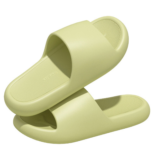 Slip-on Home Summer Non-slip Bathroom Shower Wear-resistant Solid Color Foot-melting Style Fashion Couple EVA Slippers Wholesale
