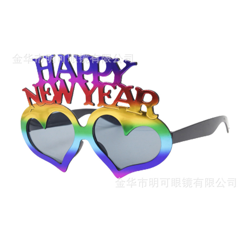 Gafas de Fiesta de Corazón de Plástico ABS Decorativas para Fiestas de Año Nuevo