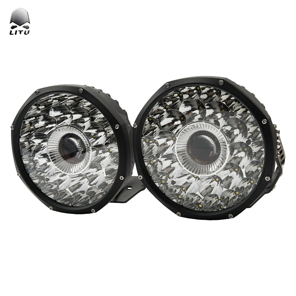 批发新款9寸激光LED射灯越野车改装前杠激光行驶灯货车suv加装灯