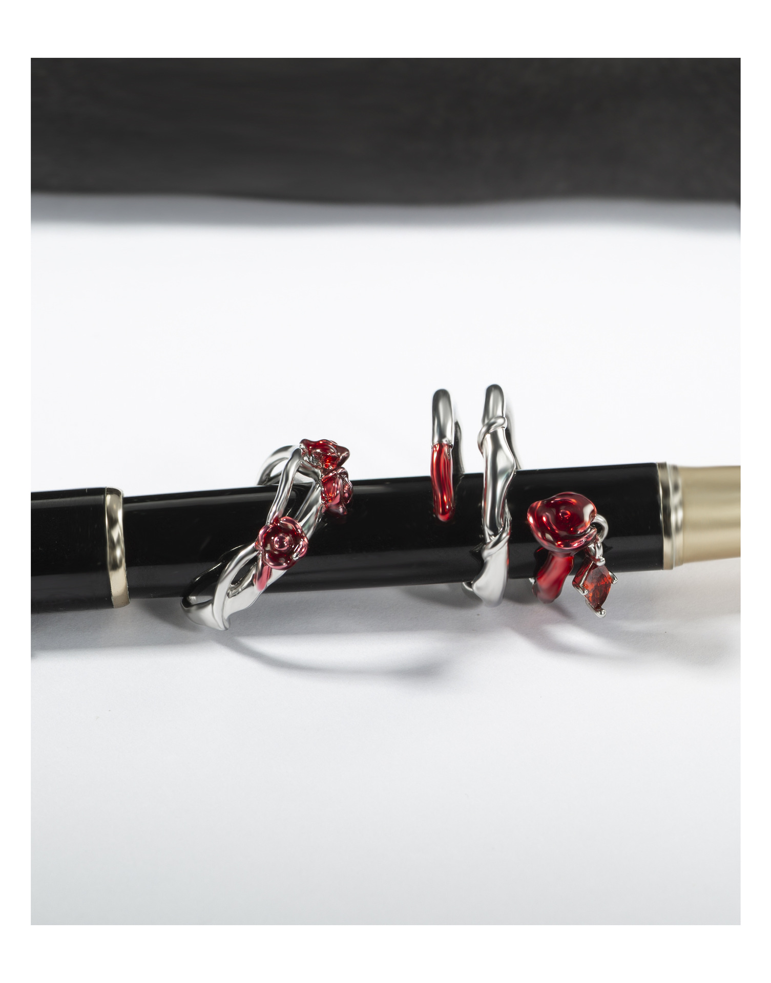 Romantic Rose Copper Plating Zircon Open Ring