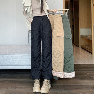 White duck down overalls down pants women's outer wear winter 2025 new minus 40 degrees mountaineering pants cold cotton pants