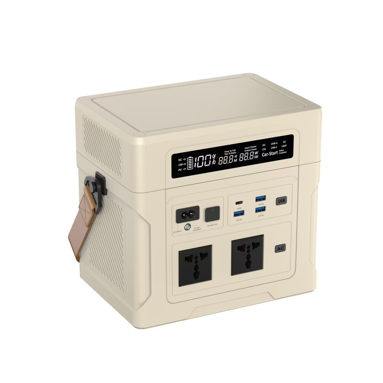 Fábrica de almacenamiento de energía UPS de alta potencia 1000W fuente de alimentación solar al aire libre 902Wh campamento al aire libre