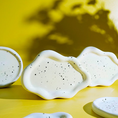 創意ins桌面擺設網紅同款拍照藝術高級感不規則托盤首飾盤收納盤