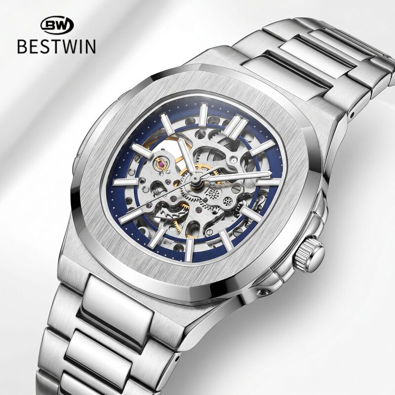 Double-Sided Hollow Luminous Men's Watch, Fully Automatic Mechanical Watch, Waterproof Watch, Men's Alloy Tourbillon Watch Double-Sided Hollow Luminous Men's Watch, Fully Automatic Mechanical Watch, Waterproof Watch, Men's Alloy Tourbillon Watch
