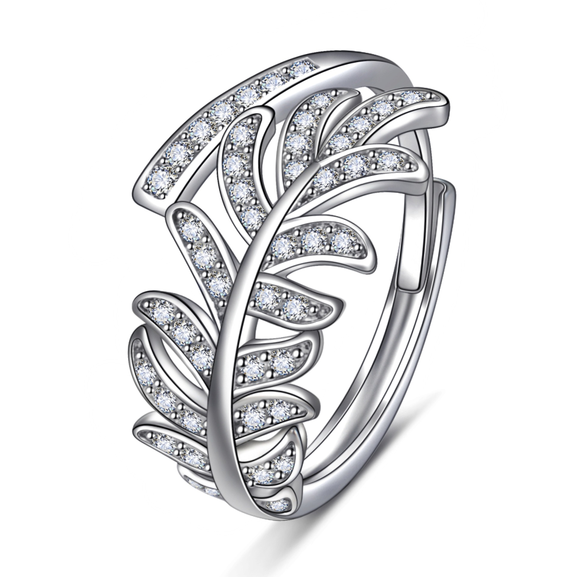 Minimalist Designer Ring With Full Diamond Inlay Creative Style_voghion.com
