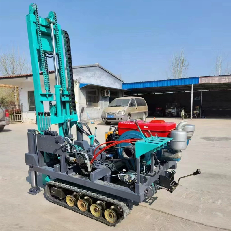 Дизельная буровая установка на гусеничном ходу для фотоэлектрических систем, микро-солнечных спиральных анкеров и сборных свай, специализированная для фотоэлектрических объектов