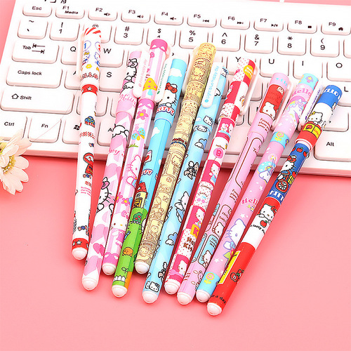 Creative color gel pen 0.5mm small fresh 10 gel pen set student stationery water-based signature pen