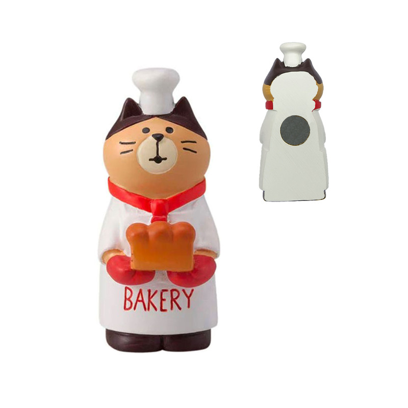 日本猫冷蔵庫マグネット DIY 磁気食品おもちゃ冷蔵庫メッセージステッカー樹脂シミュレーション食品冷蔵庫マグネット強力な吸引|undefined