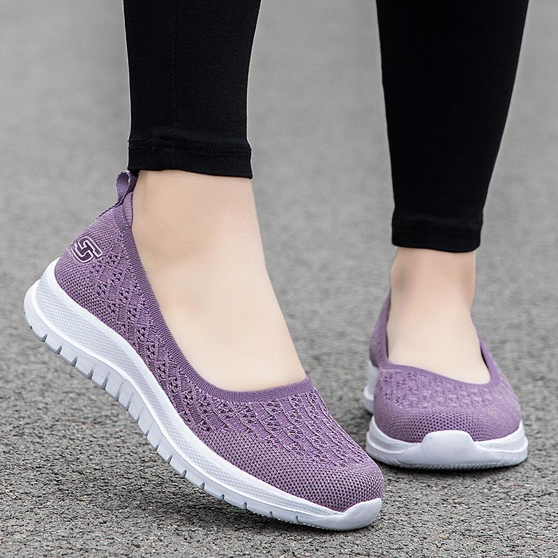 2025 New Summer Fashionable Shoes for the Elderly, Women's Non-Slip Mesh Breathable Mother's Light Soft Sole One-Leg Walking Shoes 2025 New Summer Fashionable Shoes for the Elderly, Women's Non-Slip Mesh Breathable Mother's Light Soft Sole One-Leg Walking Shoes