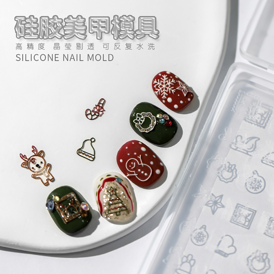 Posrari Internet celebridad clavo 3D mariposa tallada epoxi DIY alivio joyería cristal epoxi molde de silicona