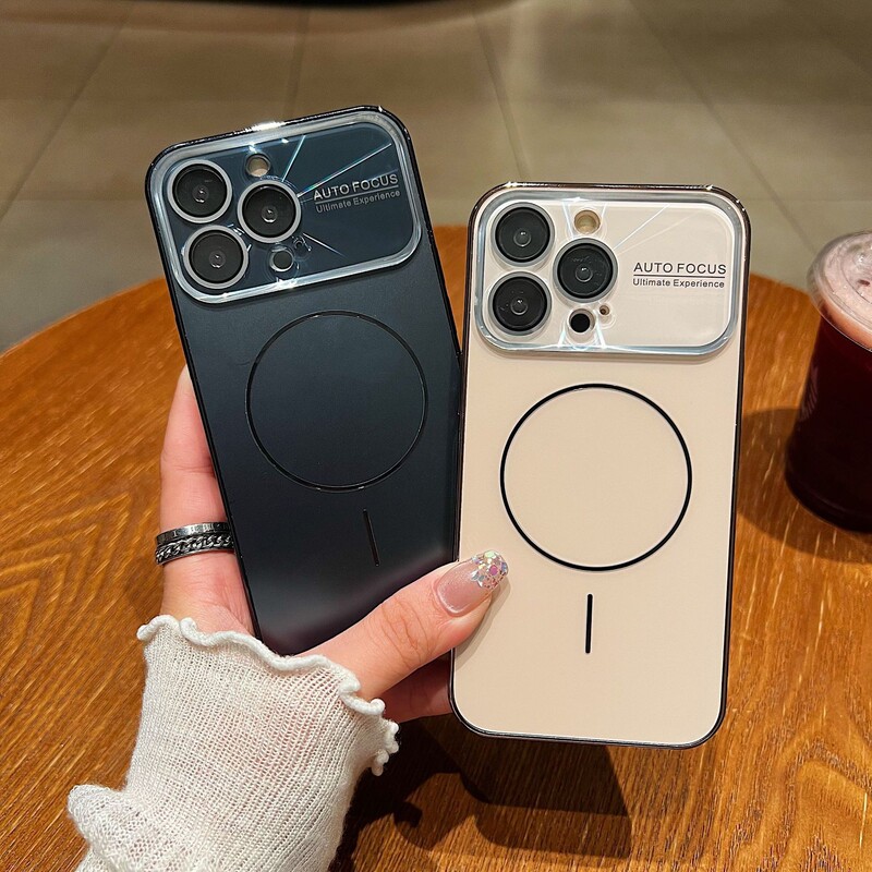 Suitable for Apple 17Promax Laser Large Window Lens Film Fine Circle Magnetic Suction Apple Phone Case Electroplated Soft Edge 17 Suitable for Apple 17Promax Laser Large Window Lens Film Fine Circle Magnetic Suction Apple Phone Case Electroplated Soft Edge 17